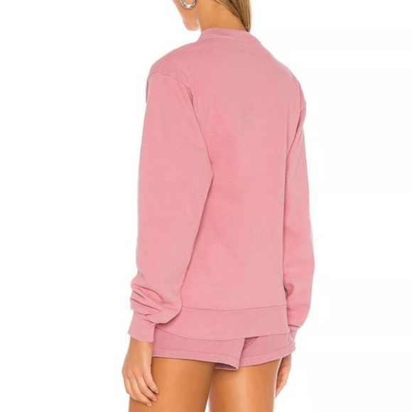 Lovers and Friends Fresh Air Self Care Sweatshirt Pink XS NWT REVOLVE - Picture 4 of 4
